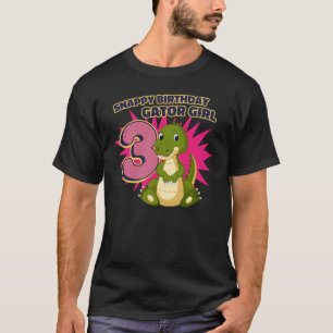 T-shirt Snappy 3e anniversaire Gator Girl