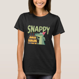 T-shirt Snappy Anniversaire Alligator Dessin Alligator Bir