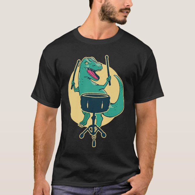 T-shirt Snare Saurus Percussion Snare Drummer (Devant)