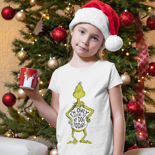 T-Shirt Snarky Grinch Funny I'm Only Talking to My Dog T
