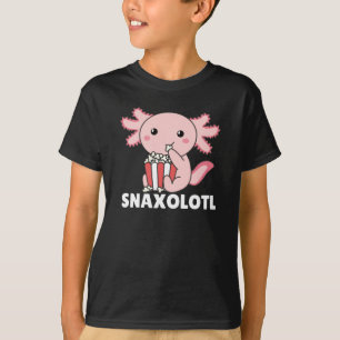 T-shirt Snaxolotl Axolotl Amateurs de doux animaux Popcorn