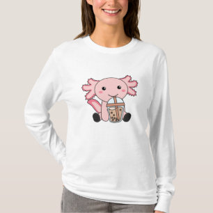 T-shirt Snaxolotl Axolotl Amateurs de thé à bulles Animaux