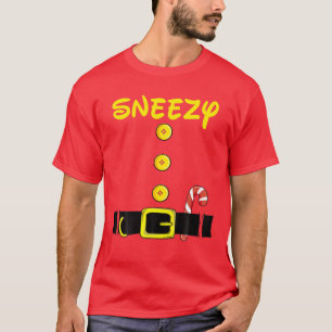 T-shirt Sneezy Dwarf Halloween Costume Matching Sneezy Dwa