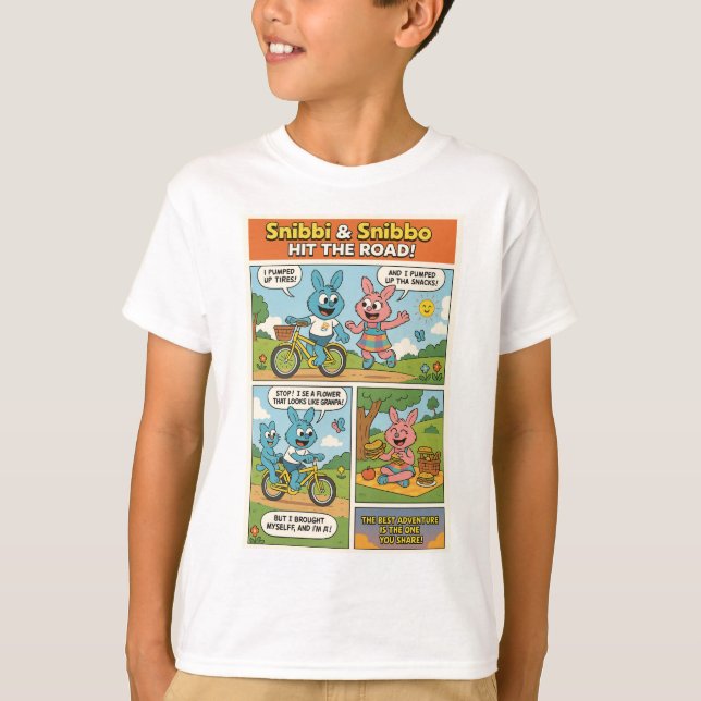 T-shirt Snibbi & Snibbo Cartoon Shirt (Devant)