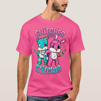 T-shirt Snitch obtenez Stitches Cartoon mignon