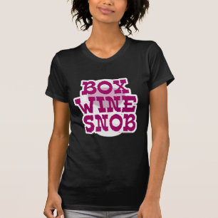 T-shirt Snob de vin de boîte