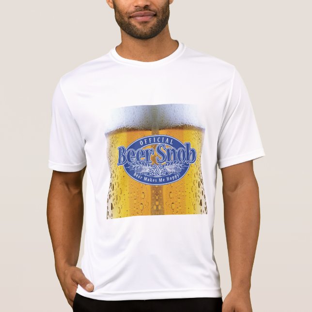 T-shirt Snob officiel de bière (Devant)