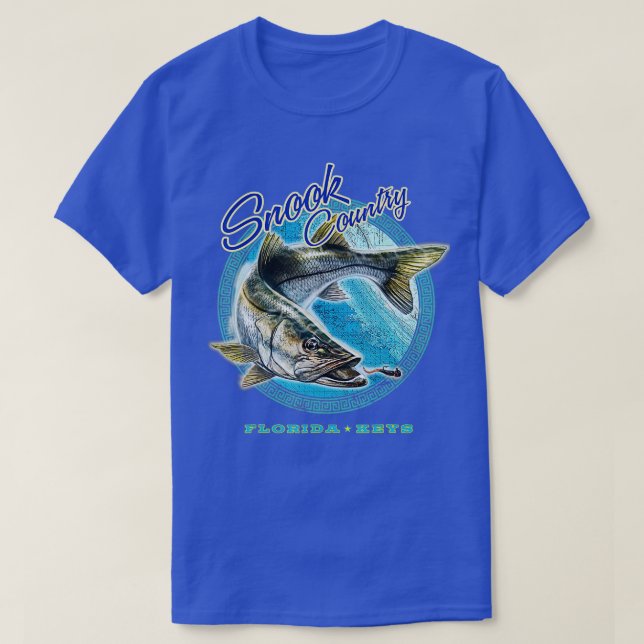 T-shirt Snook pays de pêche floride clés tee - shirt (Design devant)