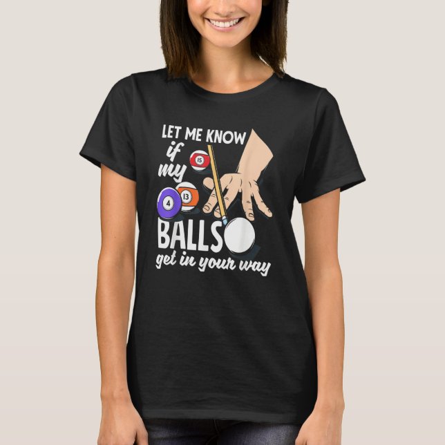T-shirt Snooker   Billiard Player (Devant)