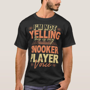 T-shirt Snooker joueur dire sport hobby Baseball Sleeve