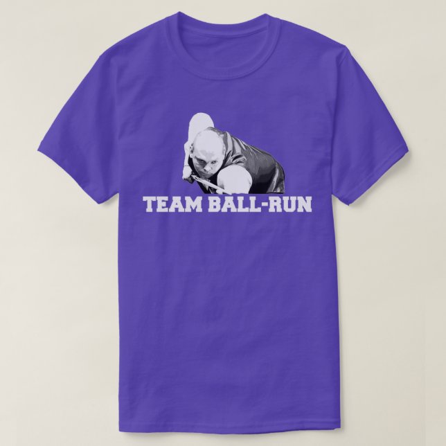 T-shirt Snooker Team BallRun Stuart Bingham Fans (Design devant)
