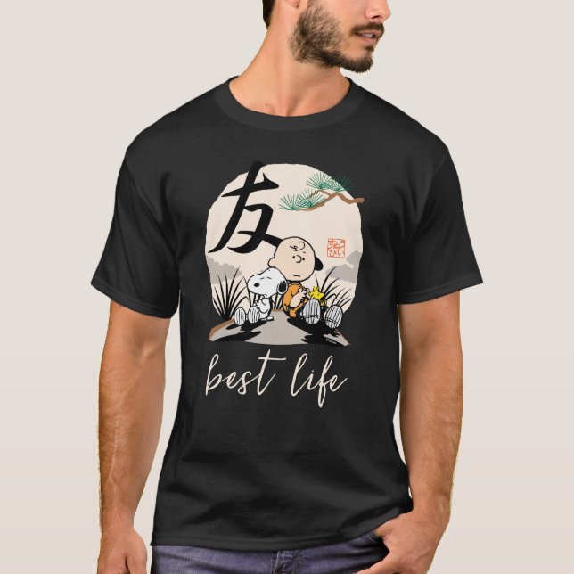 T-shirt Snoopy, Charlie Brown et Woodstock - Ami (Devant)