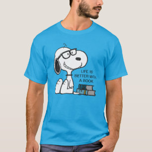 T-shirt Snoopy "I Read Past My Bedtime"