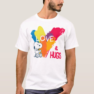 T-shirt Snoopy   Rainbow Love Heart