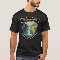 Snoqualmie Falls Washington Cascade Vintage