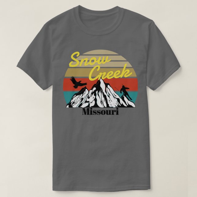 T-shirt Snow Creek ski Missouri (Design devant)