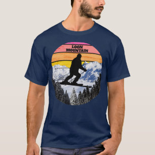 T-shirt Snow Ski Loon Mountain Skiing Fields New Hampshire