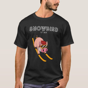 T-shirt Snowbird Utah Pig Ski