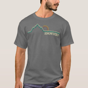 T-shirt Snowbird Utah Retro Aventure Ski Snowboard