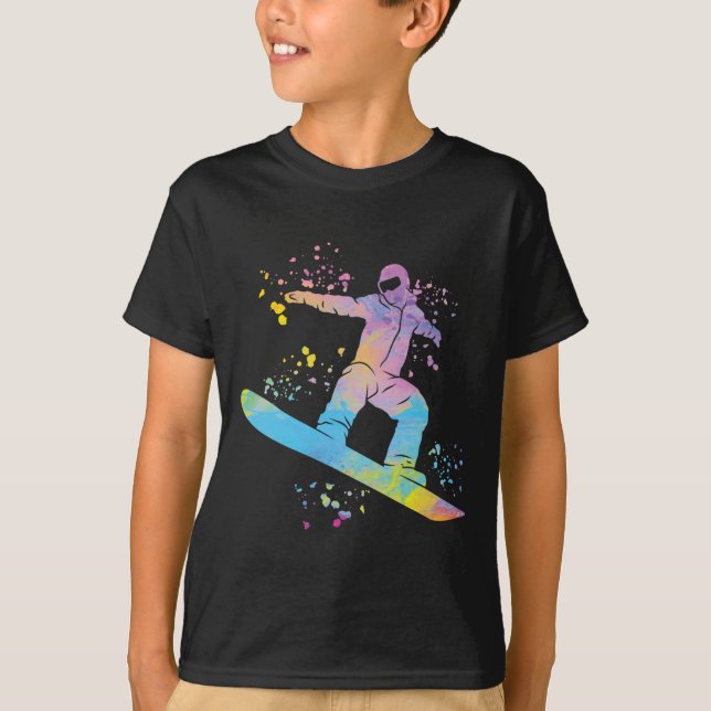 T-shirt Snowboard coloré Snowboard Snowboard 4 (Devant)