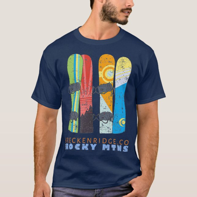 T-shirt Snowboard du Colorado (Devant)