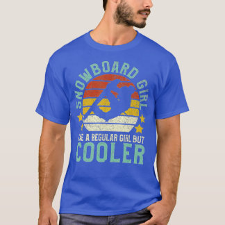 T-shirt Snowboard Girl Funny Femme Snowboard Snowboard