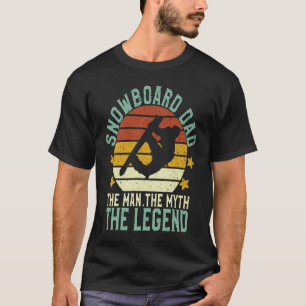 T-shirt Snowboard Papa L'Homme Le Mythe La Légende Snowboa