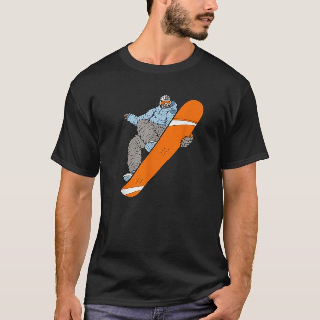 T-shirt Snowboard Snowboard Cadeau Snowboard Unisex T s (Devant)