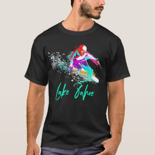 T-shirt Snowboard Vintage Lake Tahoe California Tee