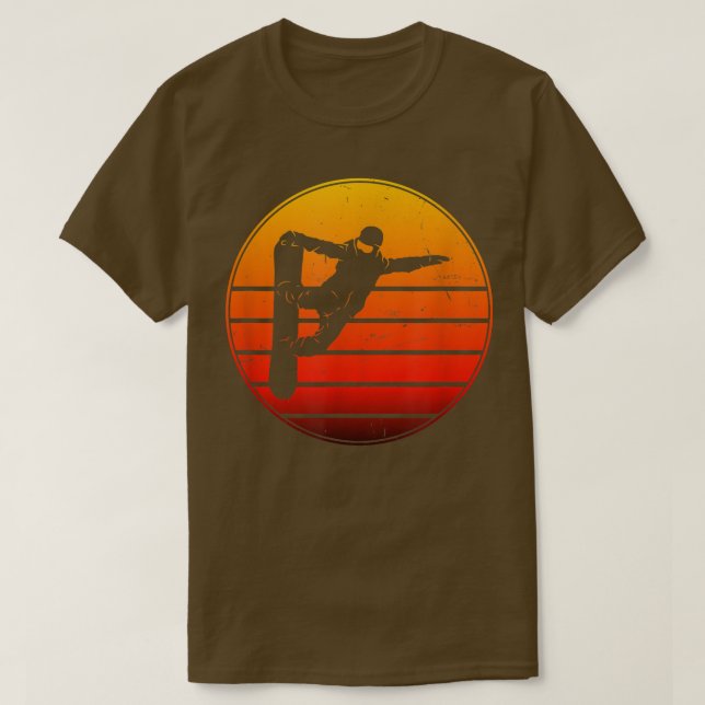 T-shirt Snowboard Winter Sport Hommes Snowboard (Design devant)