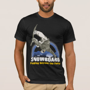 T-shirt Snowboarder and sun