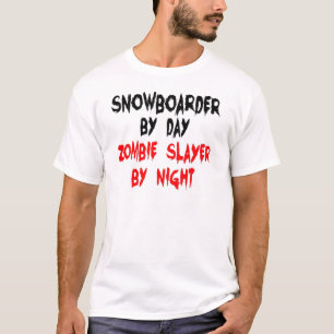 T-shirt Snowboardeur Zombie Slayer