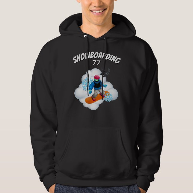 T-Shirt Snowboarding mood  Hoodie (Vorderseite)