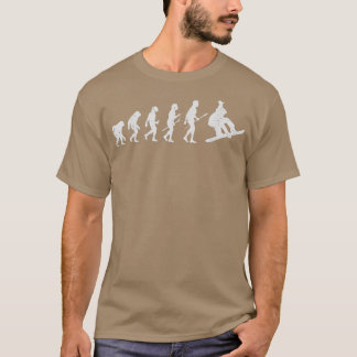 T-shirt Snowboarding Skiing Snowboarder Winter Funny Evolu