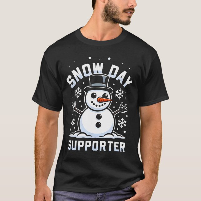 T-shirt Snowday Suprter Fun Winter Days For Kids And Adult (Devant)