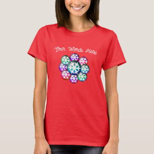 T-Shirt Snowflake Jewels Ajoutez Vos Mots