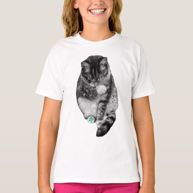 T-shirt Snowflake Whisker Dance (Devant)