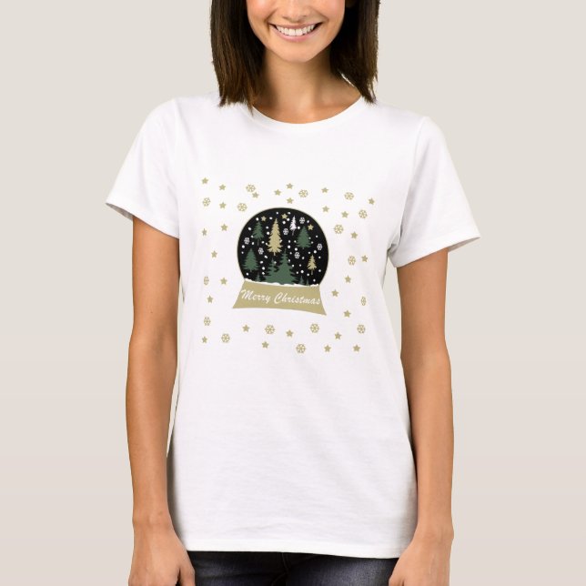 T-shirt snowglobe décoré (Devant)