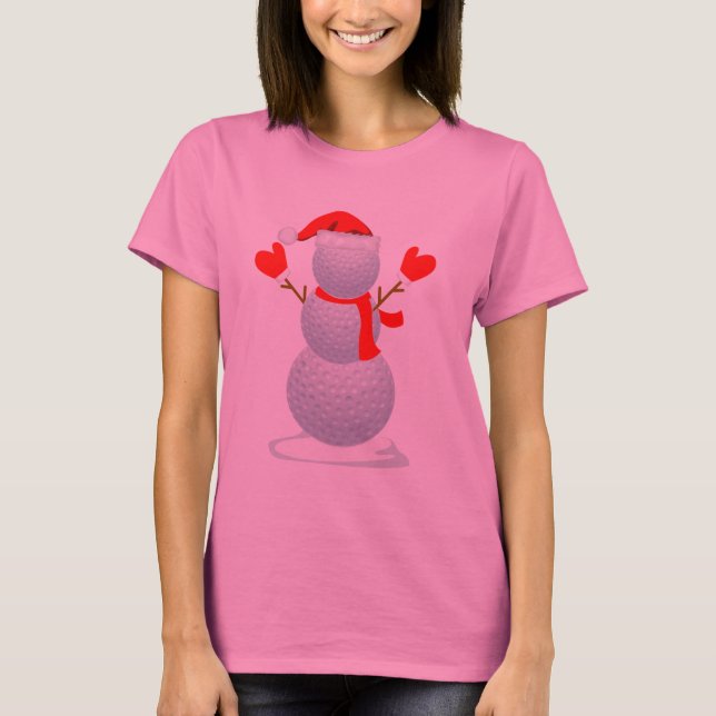 T-Shirt Snowman de golf drôle Chemise cadeau de No (Devant)
