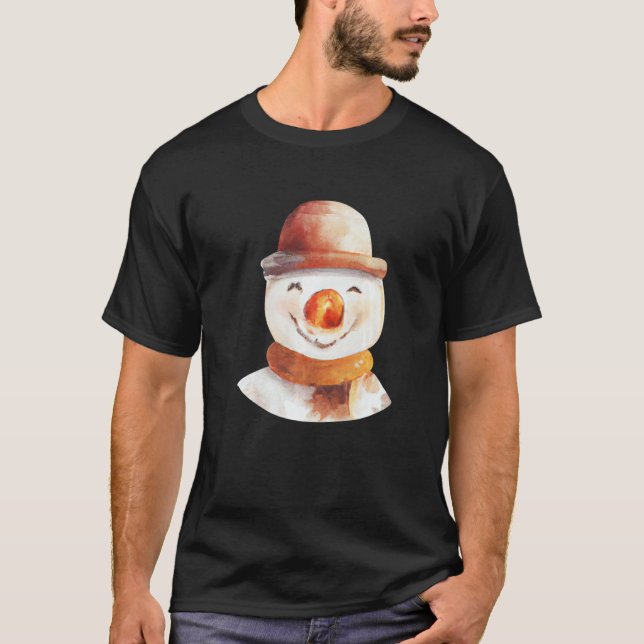 T-shirt Snowman Face (Devant)
