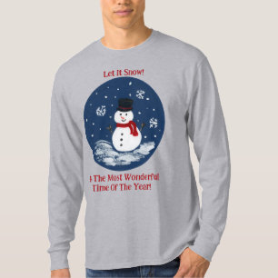 T-shirt Snowman Merveilleux temps année PERSONNALISER