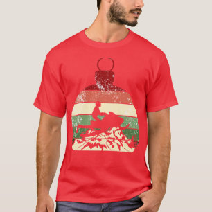 T-shirt Snowmobile Retro Vintage Noël