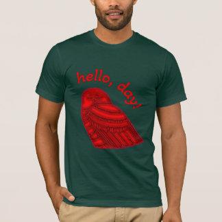 T-shirt Snowy Owl dit "Bonjour jour"