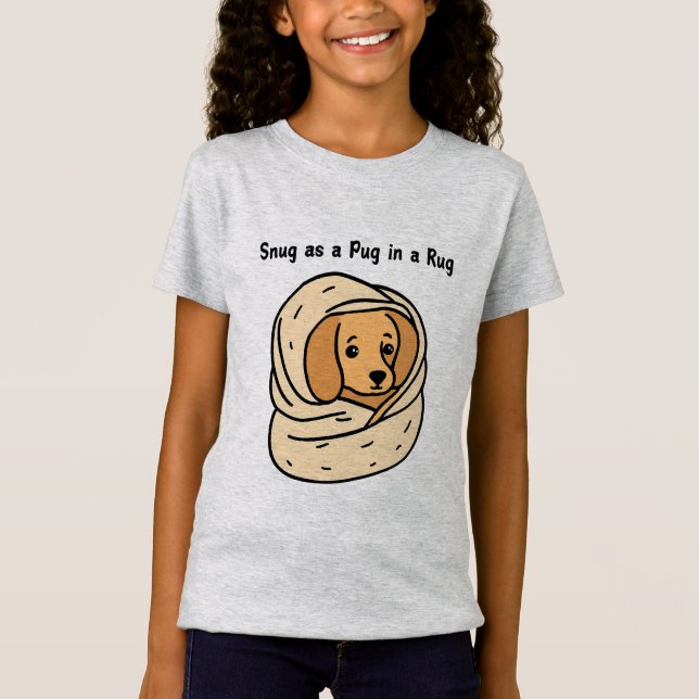 T-Shirt Snug comme Carlin dans un tapis (Devant)