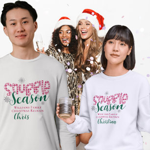 T-shirt Snuggle Snuggle Buffalo Plaid hiver Cosy Noël