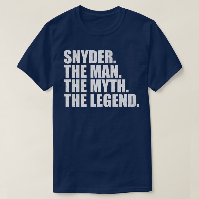 T-shirt Snyder Snyder Nom de famille Snyder nom de famille (Design devant)