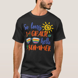T-shirt So Long 3e année Bonjour Été Enseignant Étudiant
