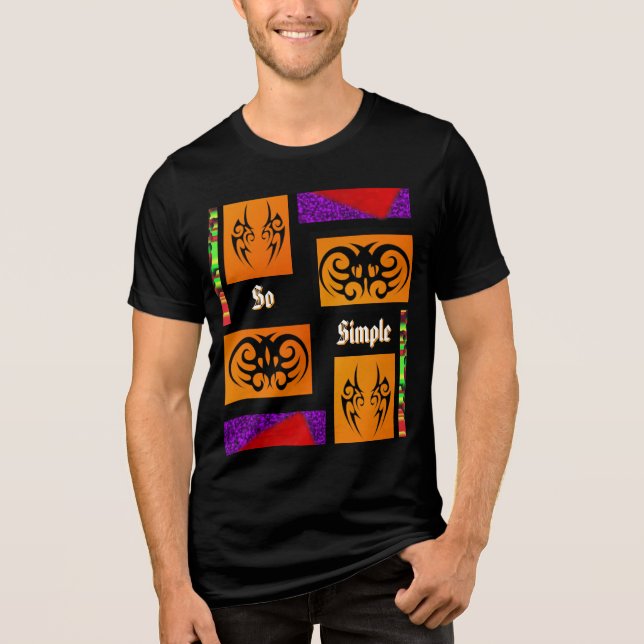 T-Shirt So simple  Tri-Blend Shirt (Vorderseite)
