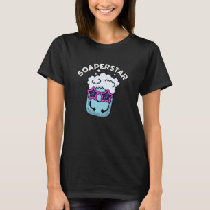 T-shirt Soaperstar Funny Soap Pun Dark BG