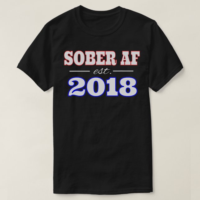 T-SHIRT SOBER AF ÉTABLI 2018 (Design devant)
